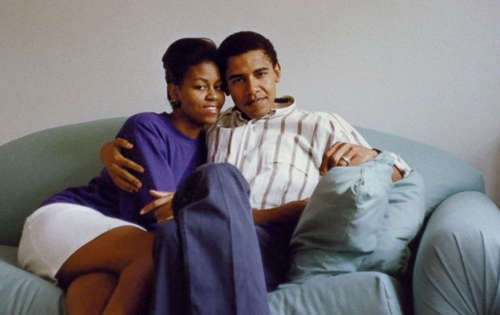 Vợ chồng cựu tổng thống Mỹ - Barack Obama và Michelle Obama - thời trẻ. Ảnh:
