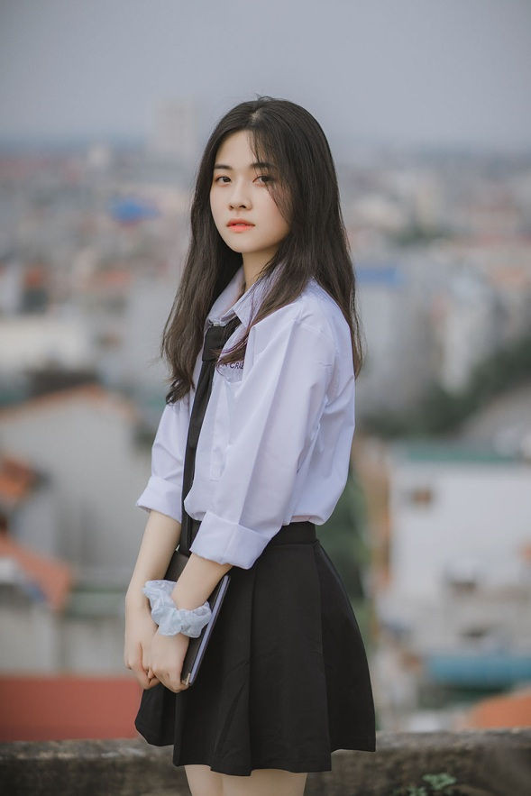 Vẻ đẹp đượm nét thơ ngây của nữ sinh Bắc Giang trong bộ đồng phục - 2
