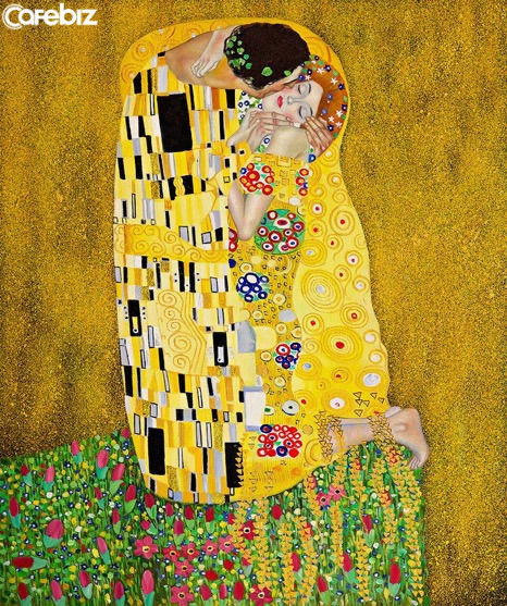 Tuyệt phẩm Nụ hôn của Gustav Klimt: Tình yêu thanh thản và mê say  - Ảnh 1.