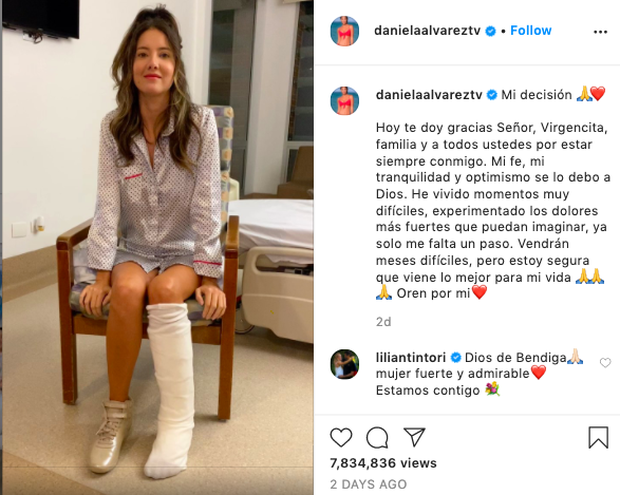 Xót xa nụ cười lạc quan cùng hình ảnh sắc vóc đỉnh cao của Hoa hậu Colombia bị cưa chân trái vì biến chứng phẫu thuật - Ảnh 2.
