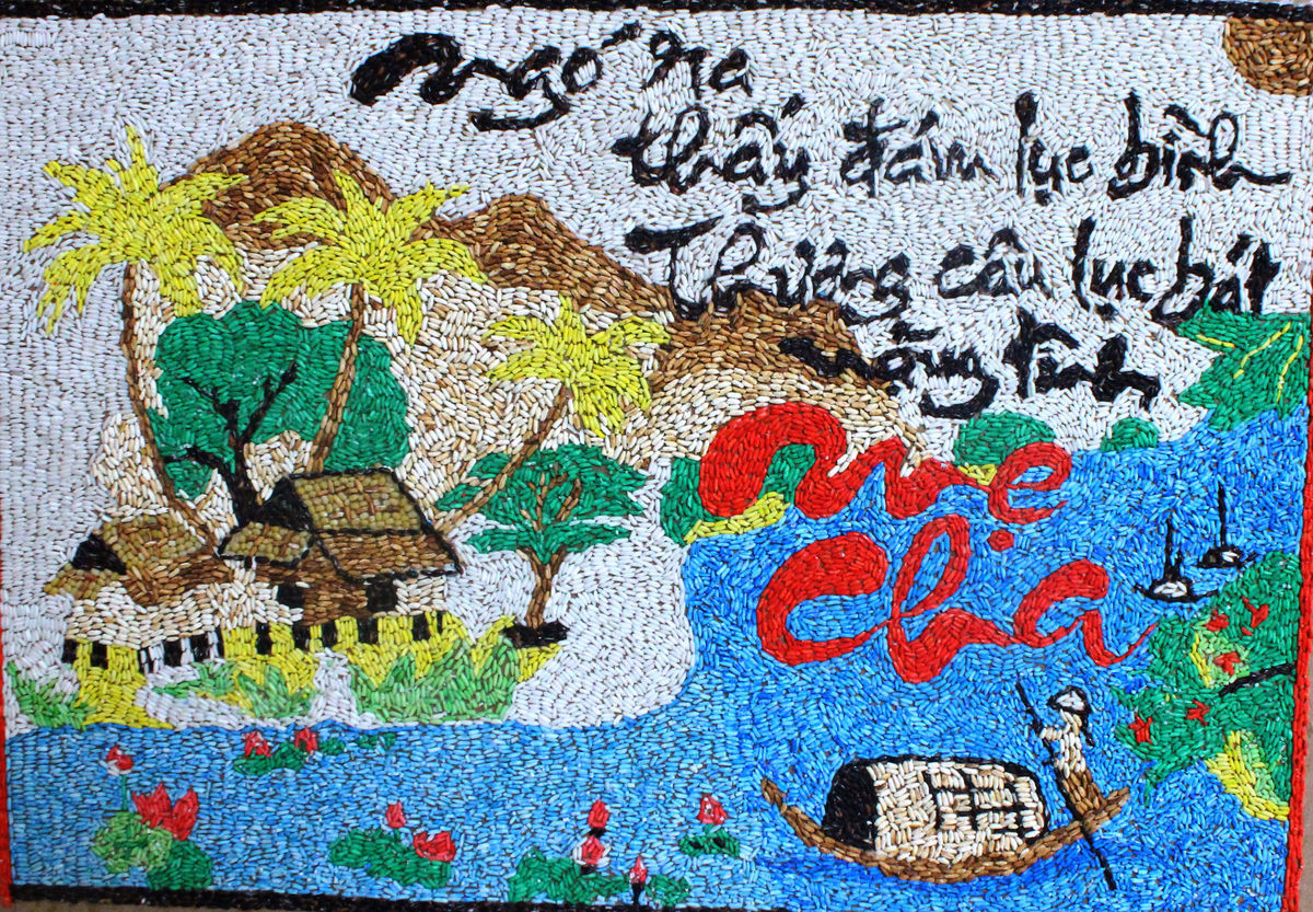 Hà Tĩnh: Sinh viên làm tranh gạo gây quỹ từ thiện - 5