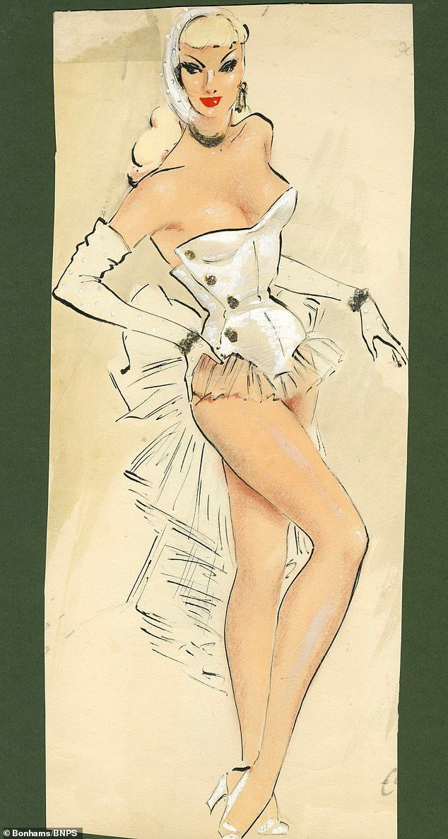 Đấu giá những bức phác họa phục trang gợi cảm của vũ nữ thập niên 1960 - 3