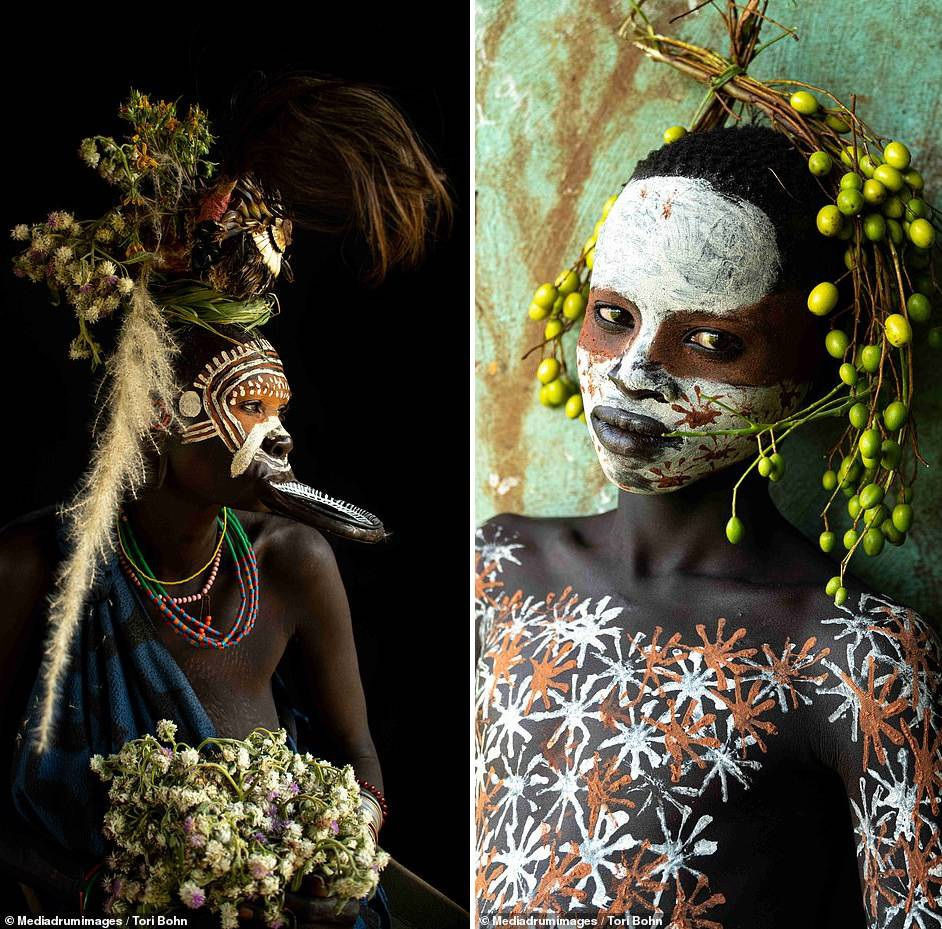 Vẻ đẹp độc đáo trong cách trang điểm, làm tóc của bộ lạc Châu Phi - 16