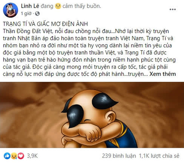 Tác giả Thần Đồng Đất Việt gay gắt phản đối phim Trạng Tí của Ngô Thanh Vân: Tiền bản quyền cũng sẽ lại tuôn vào túi bọn ác - Ảnh 1.