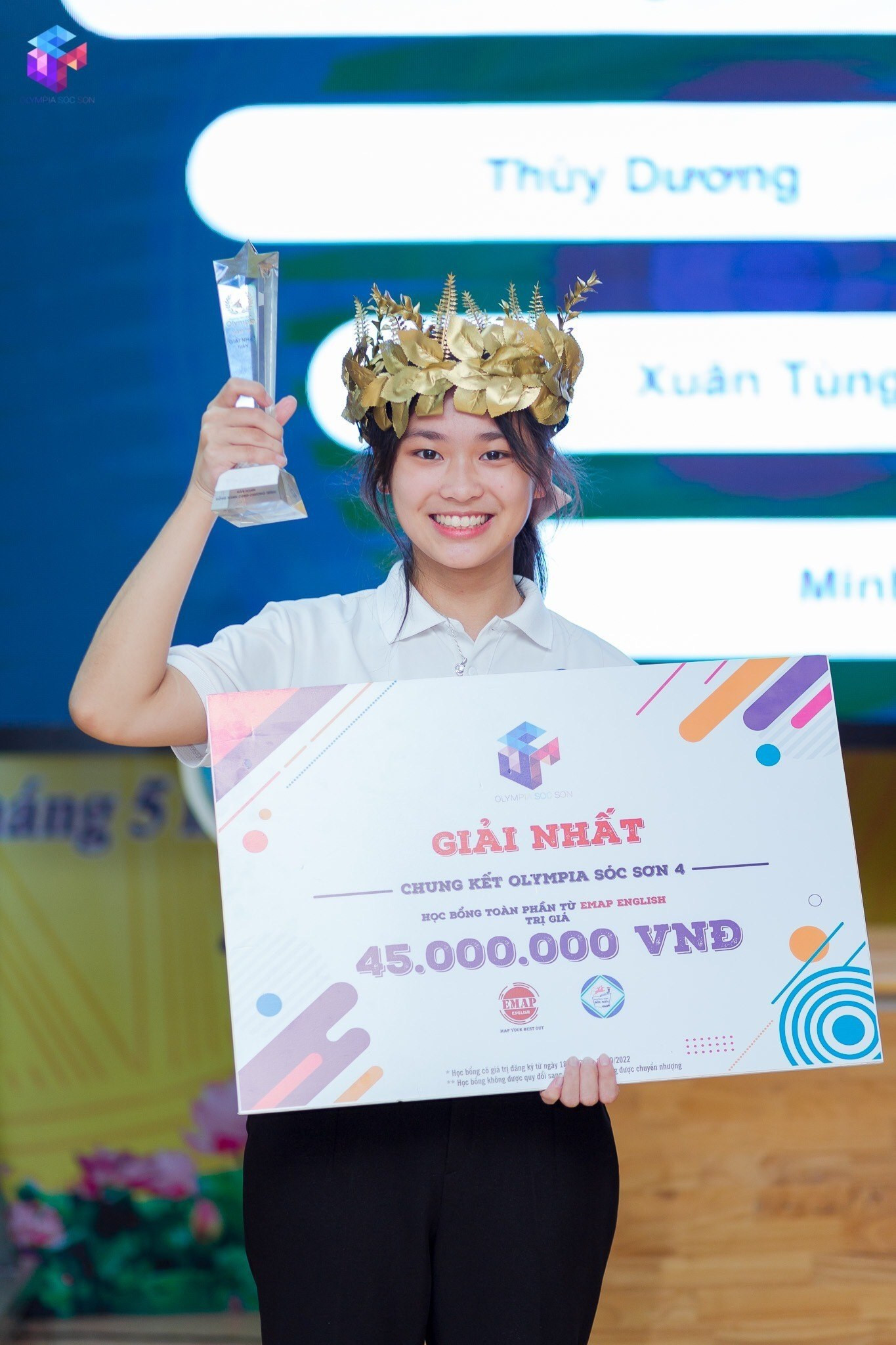 Nữ sinh cùng trường với Siêu trí tuệ Hà Việt Hoàng gây sốt Olympia - 5
