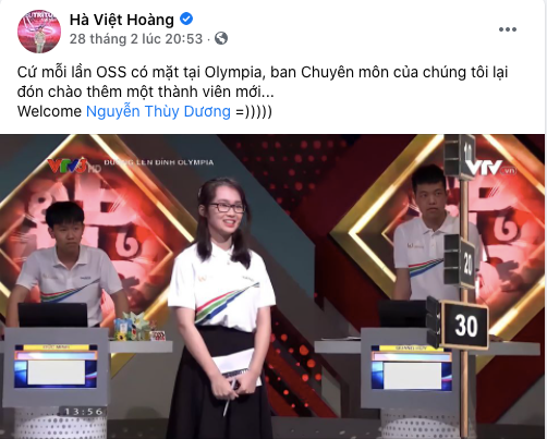 Nữ sinh cùng trường với Siêu trí tuệ Hà Việt Hoàng gây sốt Olympia - 2