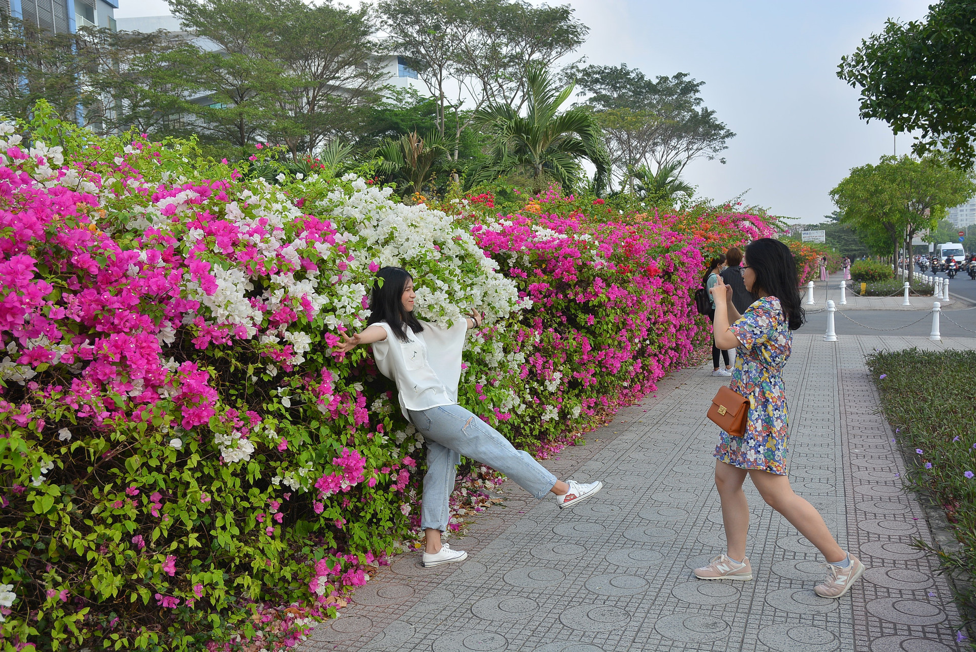 Giới trẻ tha hồ sống ảo bên tường hoa giấy cực đẹp ở Sài Gòn - 11