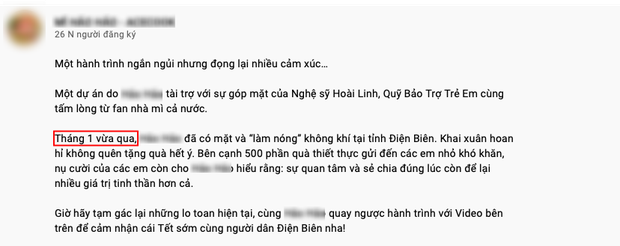  Netizen soi ra clip NS Hoài Linh vẫn đi từ thiện cùng nhãn hàng trong thời gian 6 tháng qua - Ảnh 1.