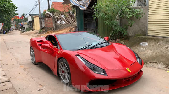  Ô tô tự chế nhái siêu xe Ferrari của thợ Việt - Ảnh 2.