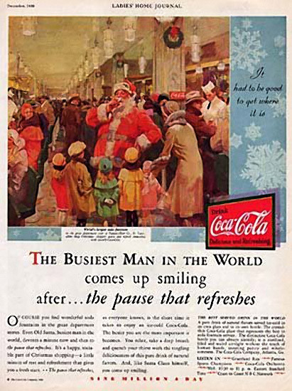 Sự thật ngã ngửa về ông già Noel: Từ nguyên mẫu là yêu tinh, được Coca Cola đáng yêu hóa với bộ râu dài trắng, to béo, vui nhộn để bán đồ uống - Ảnh 2.
