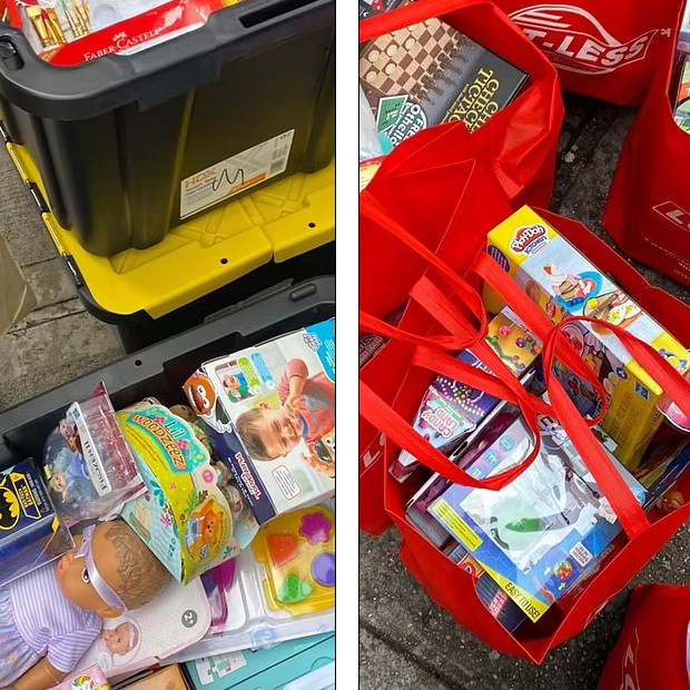 Chân dài Bella Hadid mua hàng trăm bộ đồ chơi tặng trẻ em nghèo - 2