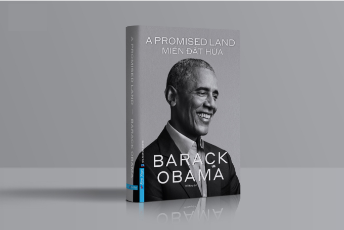 Bìa sách A promised land - Miền đất hứa bản tiếng Việt, Đỗ Hùng dịch. Ảnh: First News
