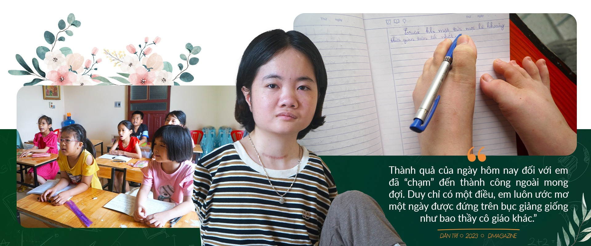 Lớp học đặc biệt ở xứ Thanh, cô giáo cầm bút bằng chân - 15