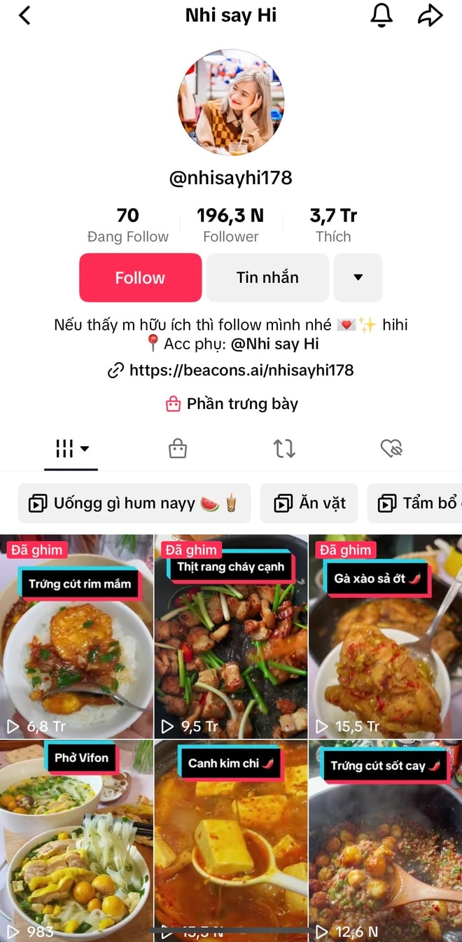 Top 10 TikToker nấu ăn nhiều lượt xem nhất Việt Nam khiến MXH tranh cãi, 1 cái tên cực hot lại bị loại khỏi danh sách- Ảnh 8.