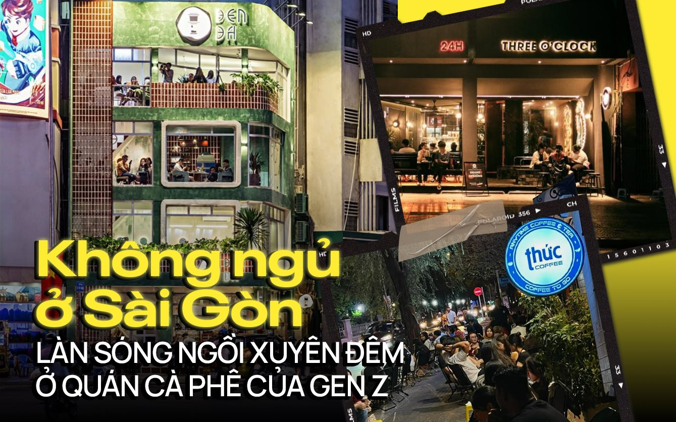 Không ngủ ở Sài Gòn: Từ bài tập của một sinh viên Đại học Hoa Sen đến làn sóng ngồi xuyên đêm ở quán cà phê của Gen Z- Ảnh 1.