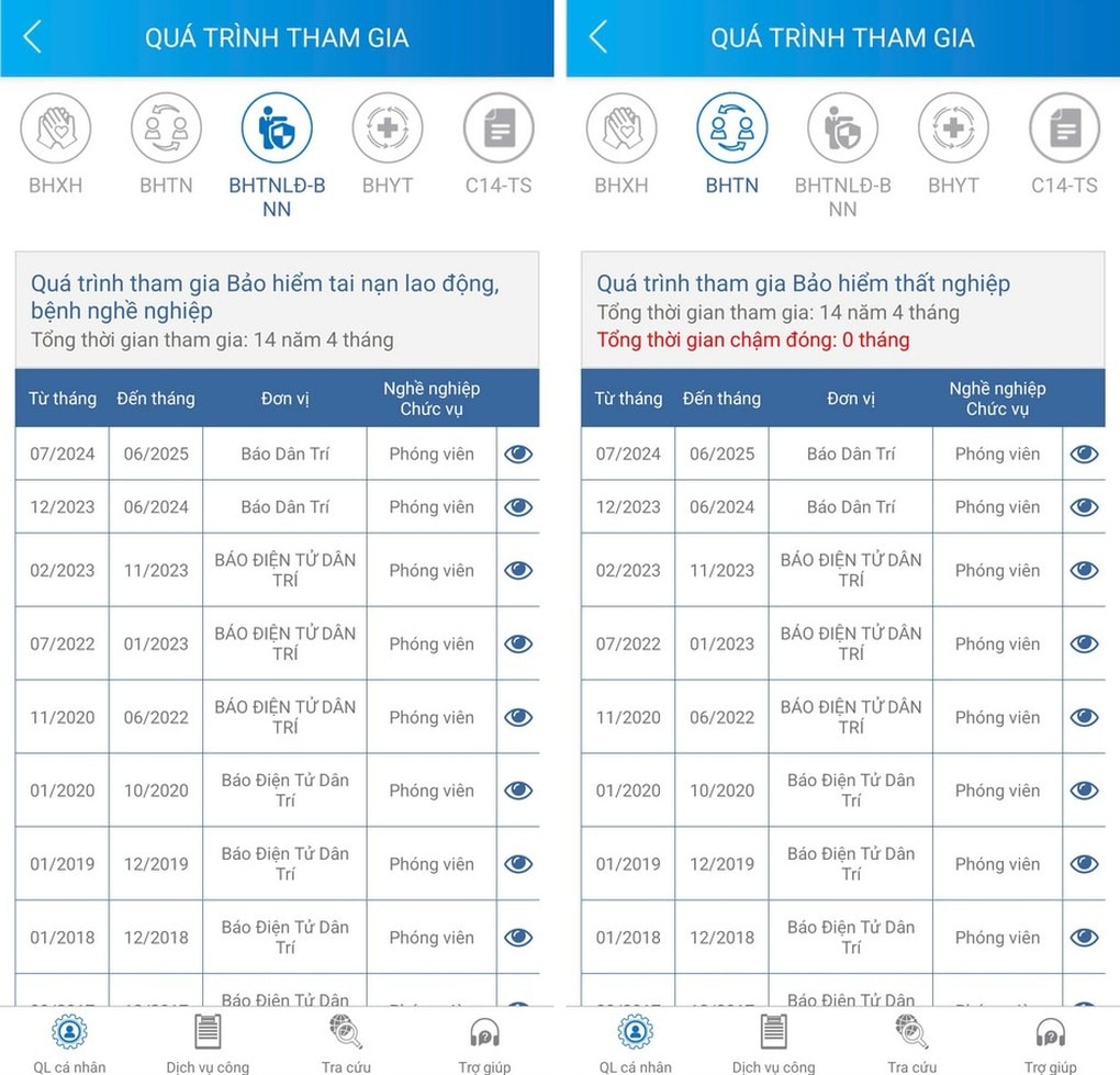 Hướng dẫn tra cứu BHXH, bảo hiểm thất nghiệp qua ứng dụng VssID - 3