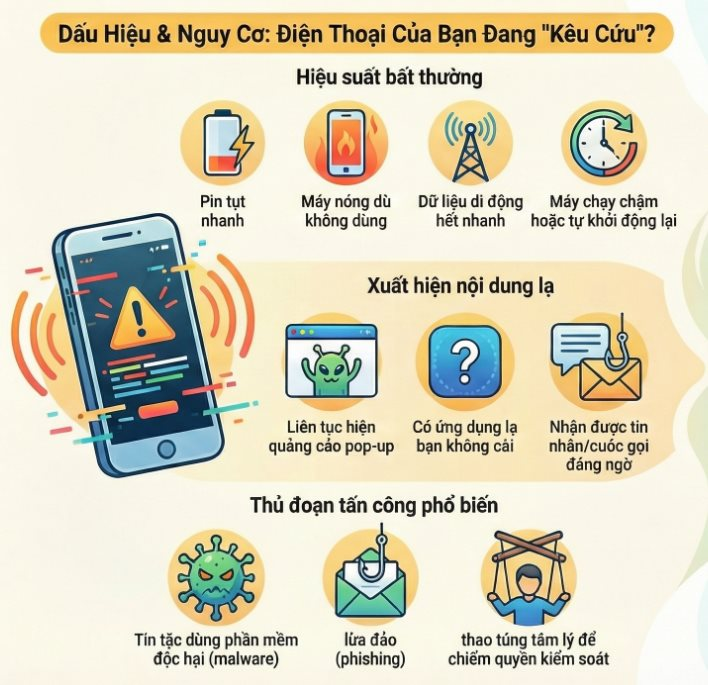 Dấu hiệu điện thọai bị hack bạn cần nhận diện ngay để bảo vệ thông tin cá nhân - Ảnh 2.