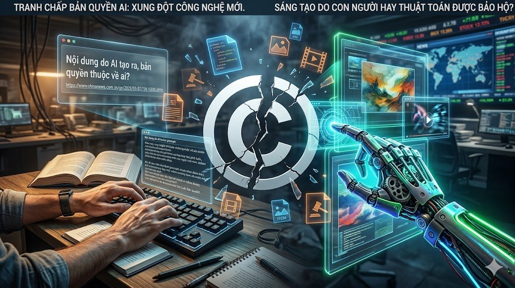 Người dùng hay AI là tác giả? bản quyền nội dung AI năm 2026 đang trong tranh chấp - Ảnh 1. Người dùng hay AI là tác giả? bản quyền nội dung AI năm 2026 đang trong tranh chấp - Ảnh 1.