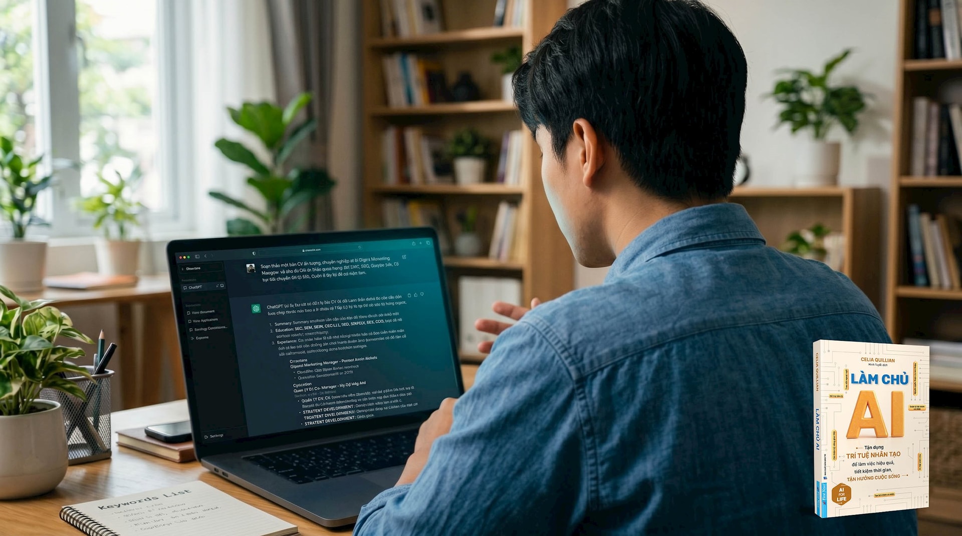 Làm chủ AI - Chatbot viết CV ứng tuyển việc làm