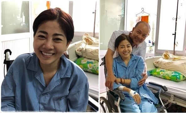 Diễn viên Mai Phương vẫn kiên cường, lạc quan tại bệnh viện