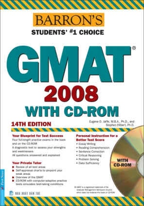 BARRON'S GMAT, 2008 WITH CD-ROM