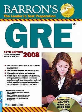 BARRON’S GRE 2008 WITH CD-ROM, 17TH EDITION