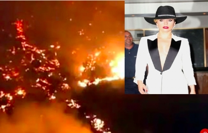 Lady Gaga và loạt sao khác hoảng loạn sơ tán vì khu nhà đang ở bị cháy lớn