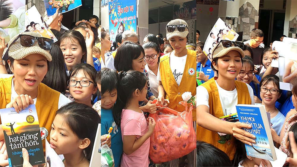 Trẻ em diễn catwalk váy 'Bánh mỳ' của H'Hen Niê