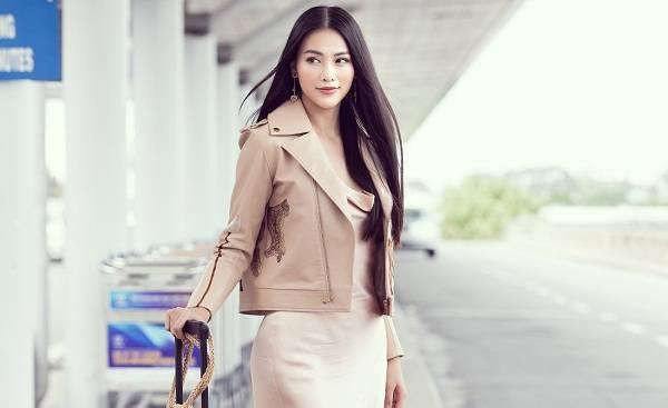 Hoa hậu Phương Khánh lên đường chấm thi Miss Earth Singapore 2019