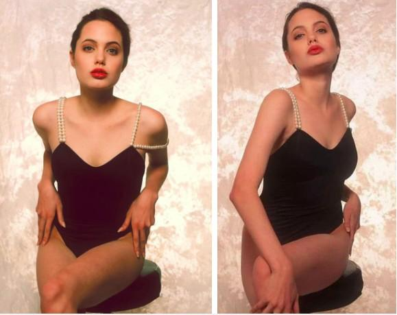 Bộ ảnh áo tắm năm 16 tuổi của Angelina Jolie gây sốt