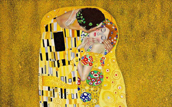 Tuyệt phẩm "Nụ hôn" của Gustav Klimt: Tình yêu thanh thản và mê say