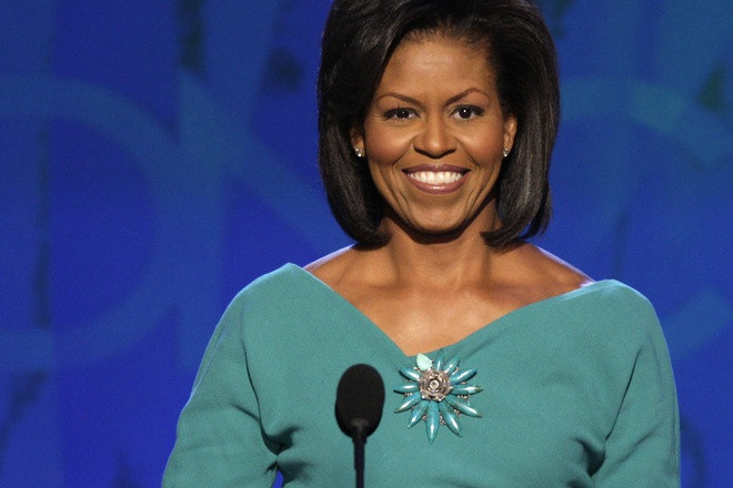 Chất Michelle - Bà Obama không dùng máy nhắc chữ khi vận động tranh cử cho chồng