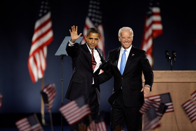 Chất Michelle - Hai gia đình Obama, Biden ăn mừng khi Barack trở thành tổng thống