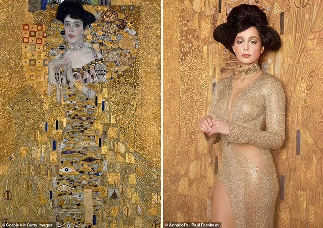 Tái hiện những cô gái dát vàng của danh họa người Áo Gustav Klimt