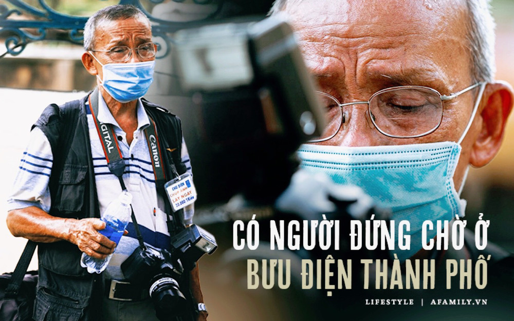 Ông thợ chụp hình hơn 30 năm đứng chờ ở Bưu điện TP lao đao vì Sài Gòn vào dịch