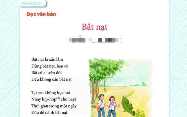 Bài thơ Bắt nạt trong SGK lớp 6, tác giả: 'Ai chứng minh là thơ dở xứng đáng được trao giải Nobel Văn học'