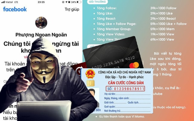 Cẩn thận bị lừa đảo qua dịch vụ lấy lại Facebook bị khoá vì share link clip nhạy cảm