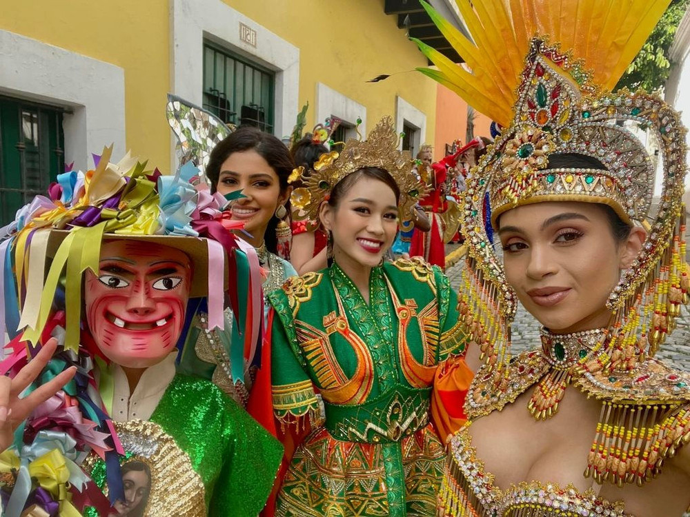 Đỗ Thị Hà diện trang phục dân tộc lấy cảm hứng từ Bà Triệu tại Miss World 2021