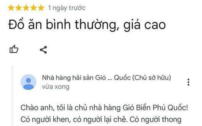 Chủ nhà hàng gửi tâm thư: 'Sao những ngón tay 37 độ của anh lại gõ ra những lời lạnh lẽo như vậy'