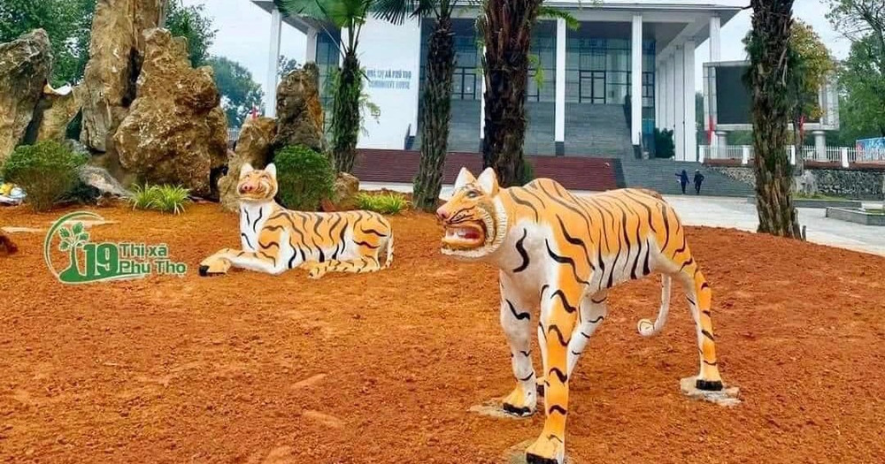 Vụ 5 tượng hổ dị dạng ở Phú Thọ: Đốc thúc chỉnh sửa để sớm trưng bày Tết