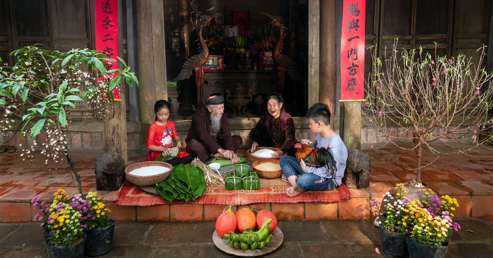 Bộ ảnh Tết cổ truyền miền Bắc ở làng cổ Đường Lâm Hà Nội