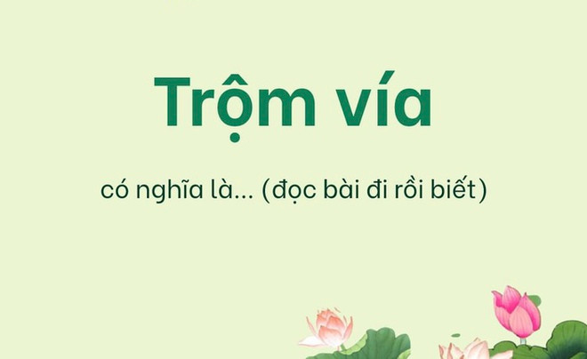 Câu đố Tiếng Việt: Vì sao nói là 'trộm vía'?