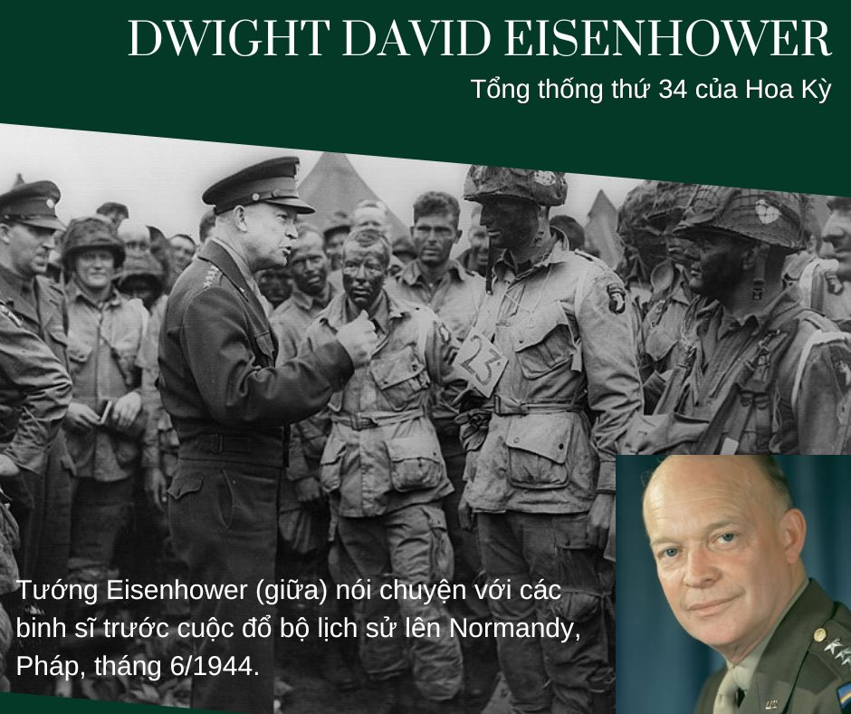 Vị Tổng tư lệnh tối cao Eisenhower và hai vợ chồng già người Pháp