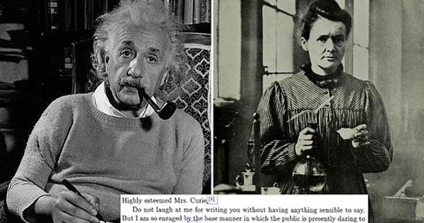 Albert Einstein đã viết những gì trong bức thư gửi Marie Curie vào năm 1911?