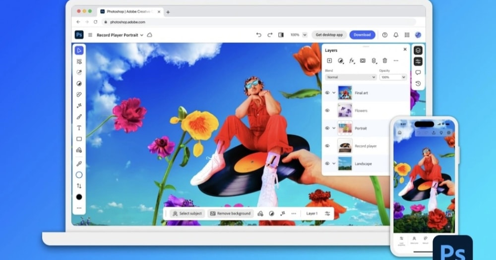 Người dùng iPhone và Android có thể sử dụng Photoshop miễn phí