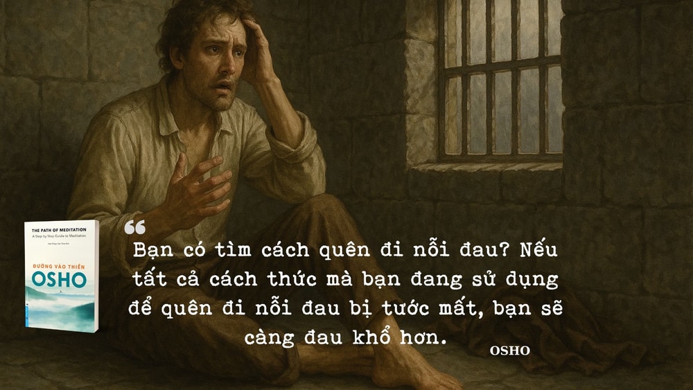 Đường vào thiền - Nhờ mối phân tâm này mà bạn không nhìn thấy nỗi đau bên trong