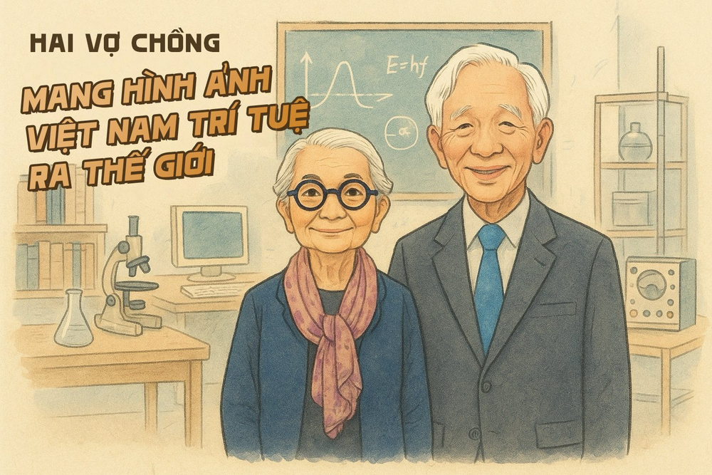 Vợ chồng GS gốc Việt vừa được thăng cấp huân chương Bắc đẩu Bội tinh cao quý nhất nước Pháp