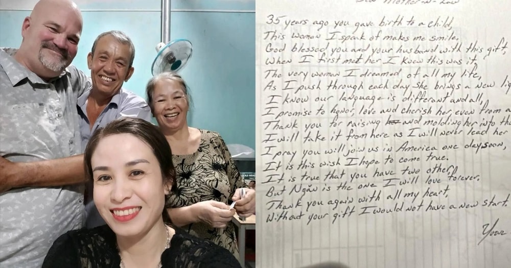 Ông Tây 4 lần cầu hôn cô gái bán cơm và lá thư gửi mẹ vợ Việt gây xúc động