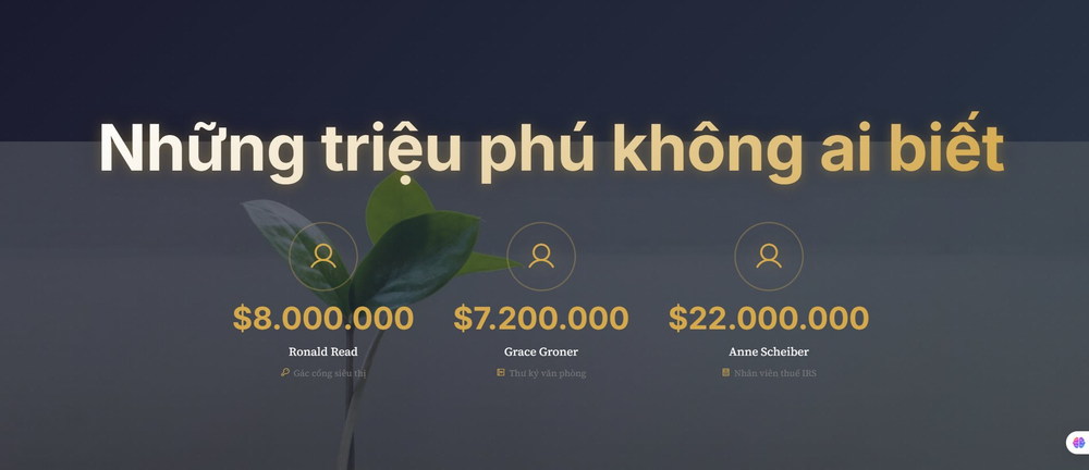 Những triệu phú không ai biết