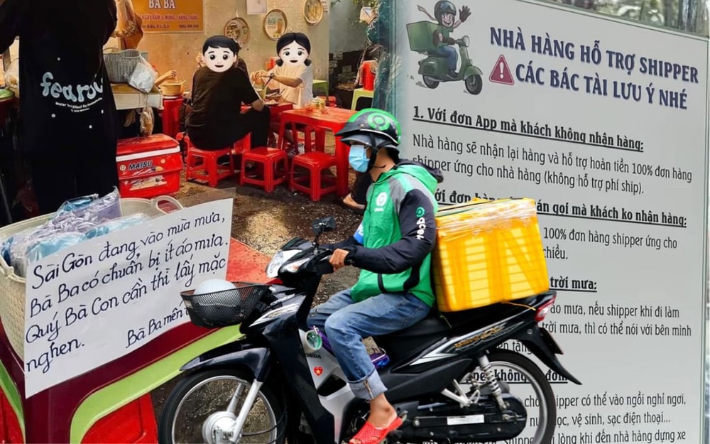 Nhiều quán ăn ra luật đền tiền 100% khiến shipper vui mừng